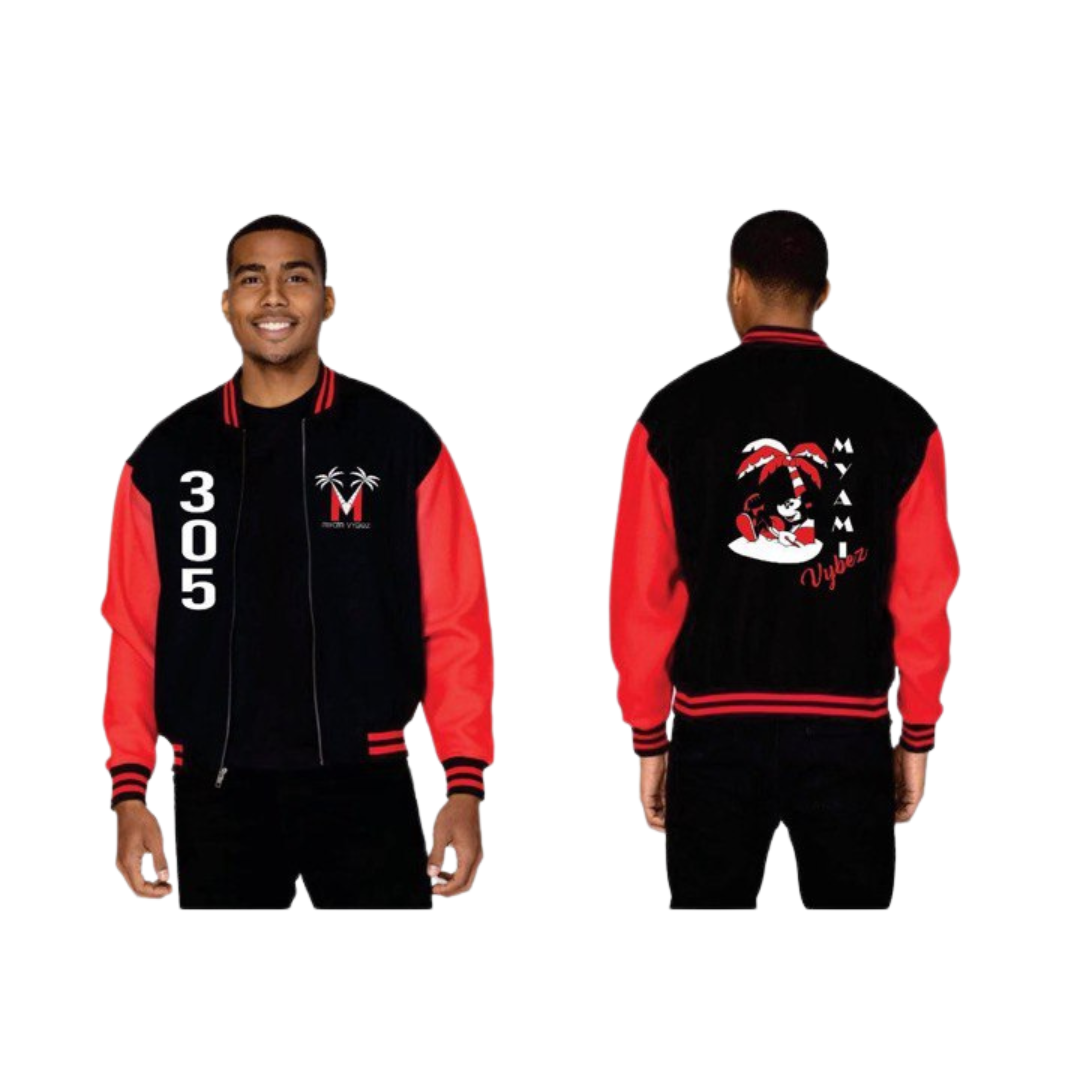 Myami Vybez Mickey Mouse Varsity Jacket